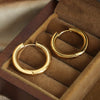 18K Gold-Plated Huggie Earrings Earrings - Tophatter Daily Deals