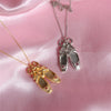 Copper Ballet Shoe Pendant Necklace Necklaces - Tophatter Daily Deals