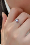 Amethyst 925 Sterling Silver Ring Rings - Tophatter Daily Deals