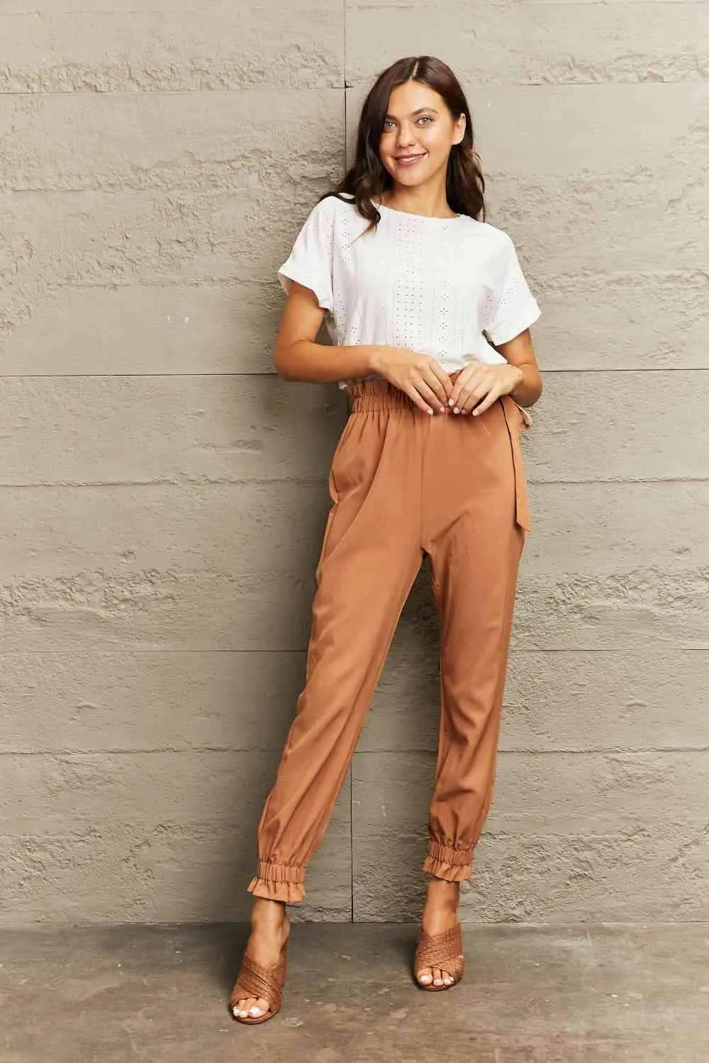 Eyelet Short Sleeve Blouse Blouses - Tophatter Daily Deals
