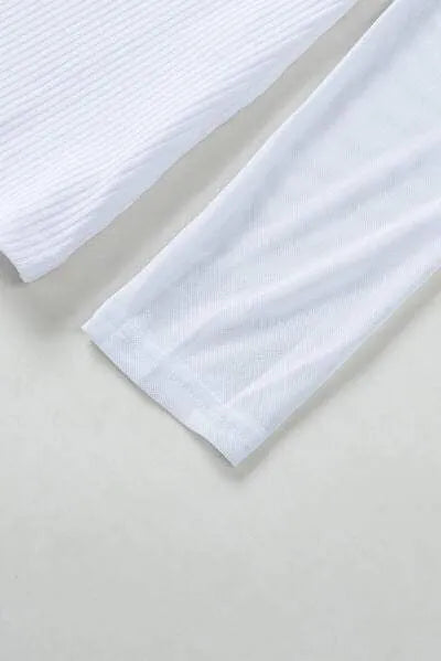 Lace Trim Ribbed Top Blouses - Tophatter Daily Deals