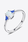 Contrast 925 Sterling Silver Opal Ring - Tophatter Deals