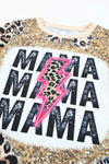 MAMA Graphic Leopard Short Sleeve T-Shirt Women's T-Shirts - Tophatter Daily Deals