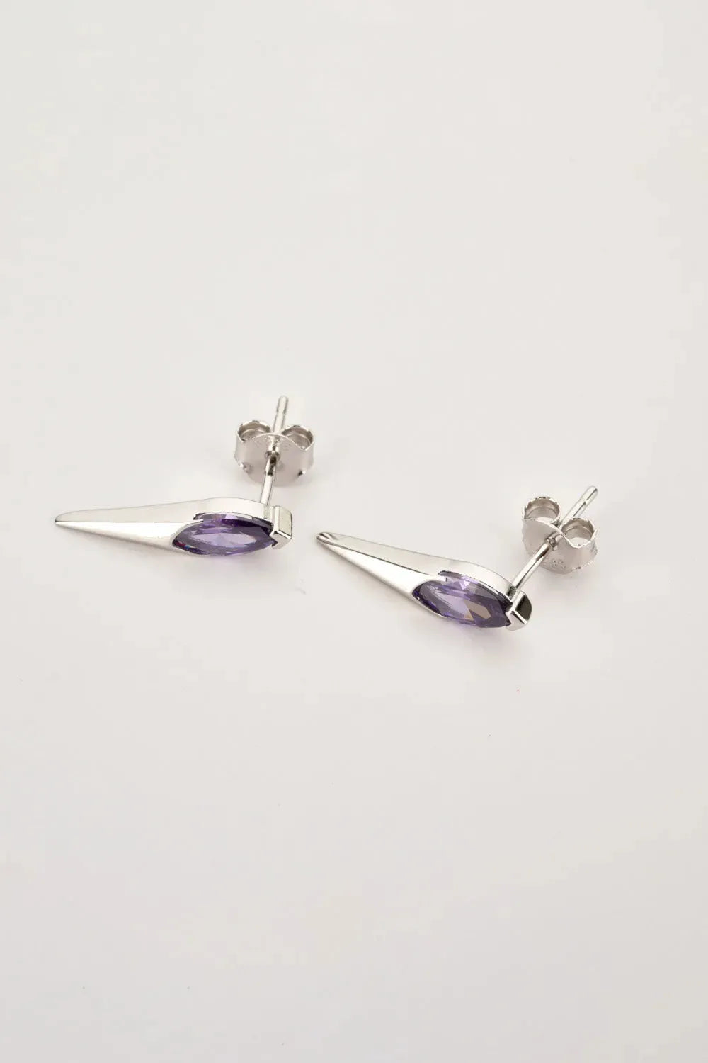 Zircon Decor 925 Sterling Silver Earrings Earrings - Tophatter Daily Deals