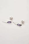 Zircon Decor 925 Sterling Silver Earrings Earrings - Tophatter Daily Deals