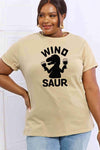 Simply Love Full Size WINOSAUR Graphic Cotton T-Shirt Women's T-Shirts - Tophatter Daily Deals