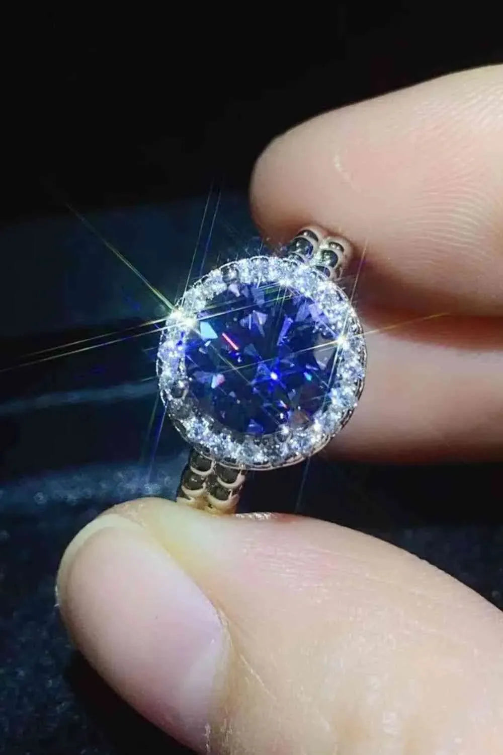 Let It Go 2 Carat Moissanite Ring Moissanite - Tophatter Daily Deals