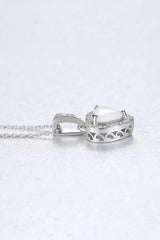 Opal Heart Pendant 925 Sterling Silver Necklace Opal - Tophatter Daily Deals