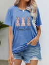 HAPPY EASTER Graphic Short Sleeve Tee Cobalt Blue Women's T-Shirts - Tophatter Daily Deals