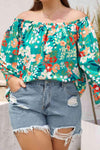 Plus Size Floral Off-Shoulder Blouse Blouses - Tophatter Daily Deals