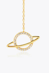 925 Sterling Silver Zircon Planet Single Earring Earrings - Tophatter Daily Deals