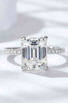 5 Carat Moissanite Side Stone Ring Moissanite - Tophatter Daily Deals