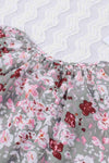 Printed Tie Neck Flounce Sleeve Top Blouses - Tophatter Daily Deals