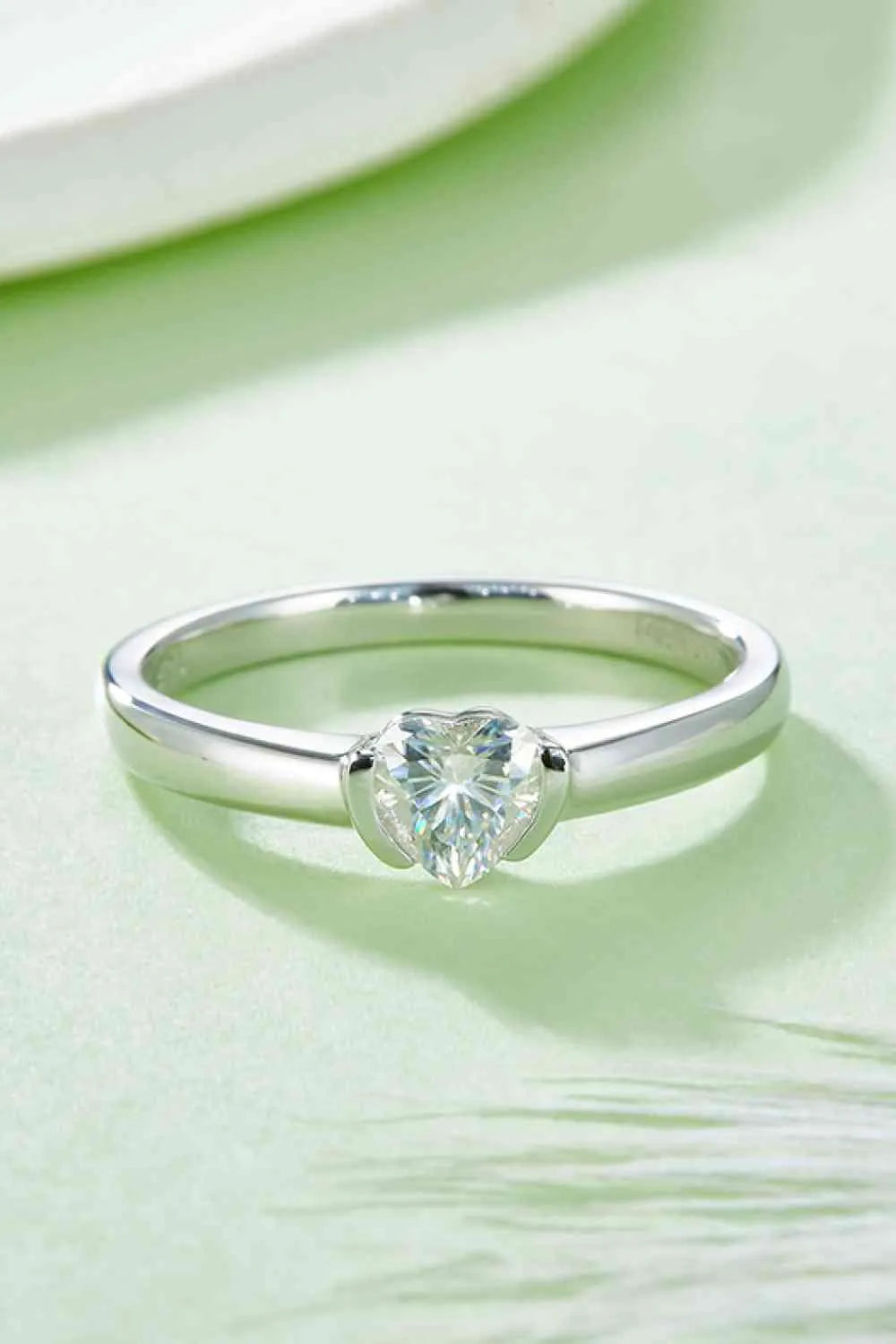 Moissanite 925 Sterling Silver Solitaire Ring Moissanite - Tophatter Daily Deals