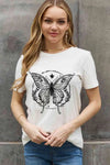 Simply Love Simply Love Full Size Butterfly Graphic Cotton Tee Women's T-Shirts - Tophatter Daily Deals