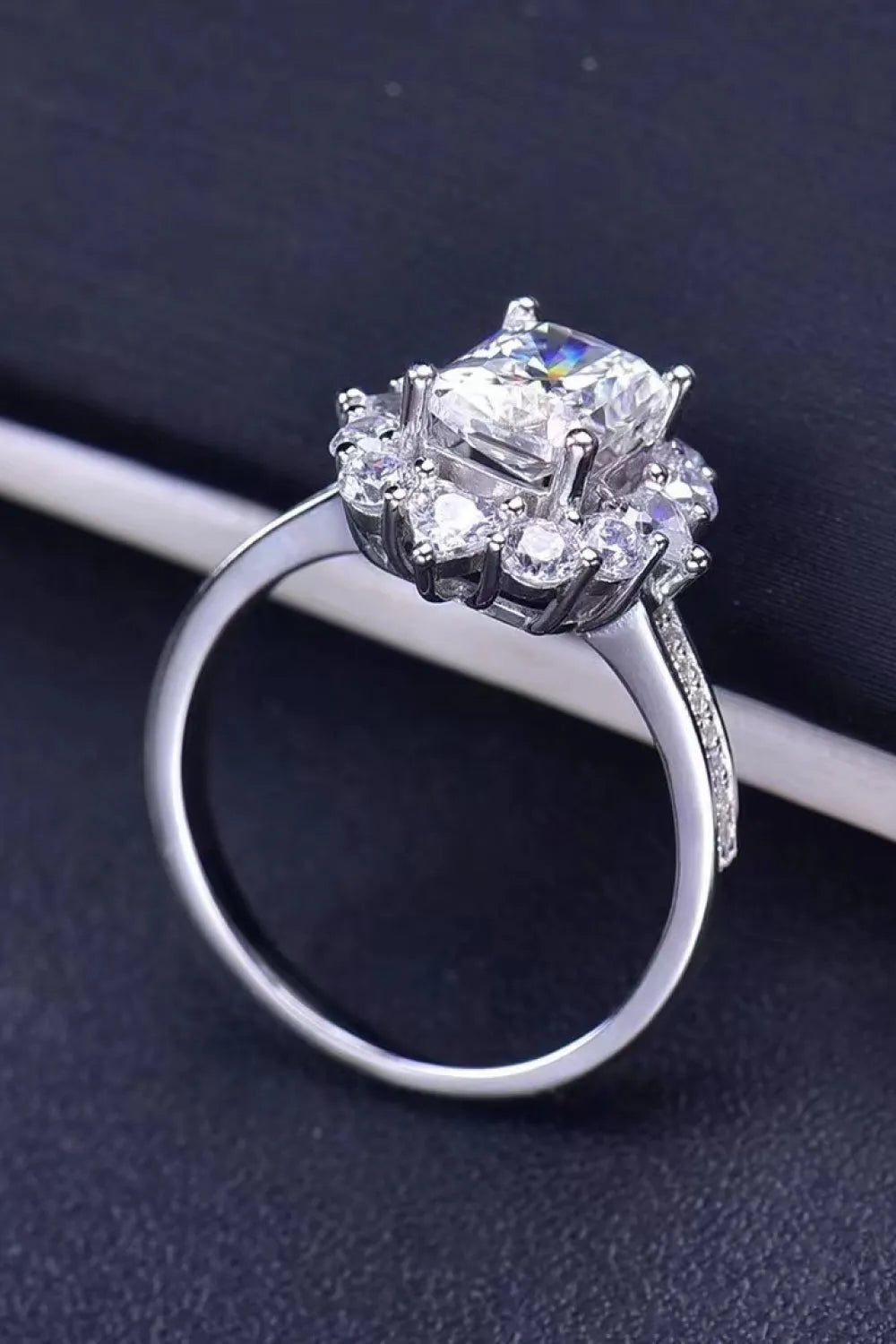 Need You Now 2 Carat Moissanite Ring Moissanite - Tophatter Daily Deals