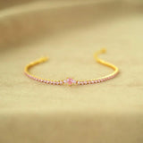 Heart Shape Inlaid Zircon 18K Gold-Plated Bracelet Bracelets - Tophatter Daily Deals