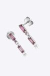 Zircon 925 Sterling Silver Drop Earrings Earrings - Tophatter Daily Deals