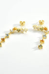 Zircon 925 Sterling Silver Drop Earrings Earrings - Tophatter Daily Deals