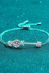 2 Carat Moissanite 925 Sterling Silver Bracelet Moissanite - Tophatter Daily Deals