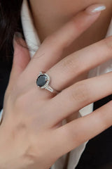 Agate 925 Sterling Silver Halo Ring Rings - Tophatter Daily Deals