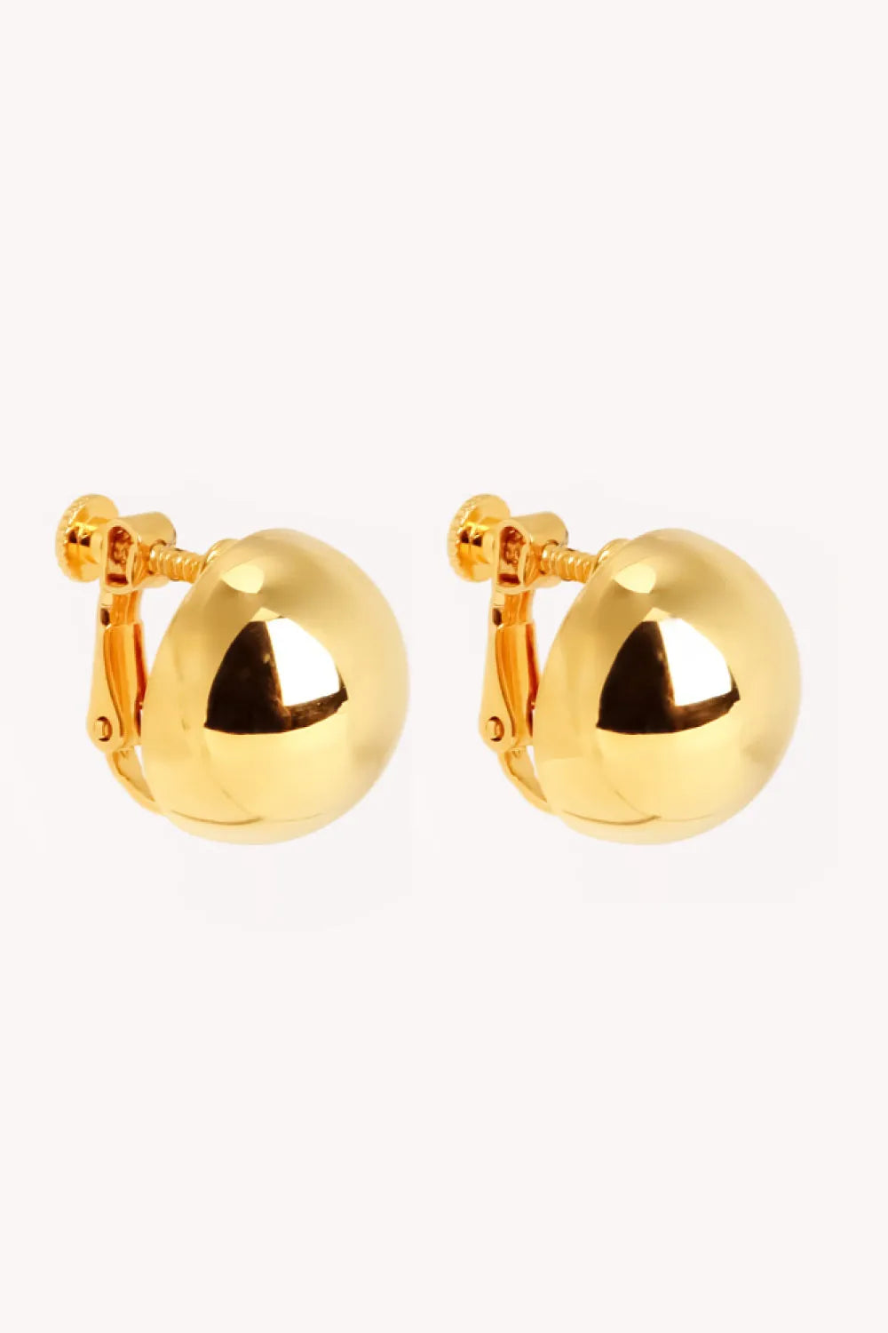 18K Gold Plated Ball Stud Earrings Earrings - Tophatter Daily Deals