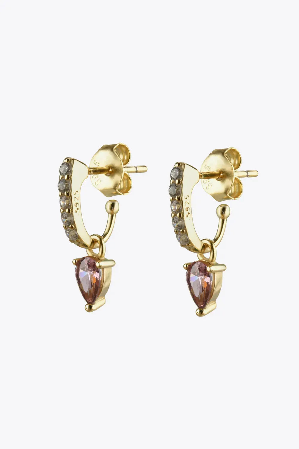 Opal 925 Sterling Silver Drop Earrings Caramel One Size Earrings - Tophatter Daily Deals