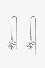 2 Carat Moissanite 925 Sterling Silver Threader Earrings Moissanite - Tophatter Daily Deals