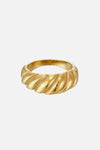 Gold Twisted Ring Rings - Tophatter Daily Deals