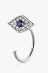 Zircon Geometric 925 Sterling Silver Earrings Earrings - Tophatter Daily Deals