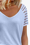 V-Neck Raglan Sleeve Tee Women's T-Shirts - Tophatter Daily Deals