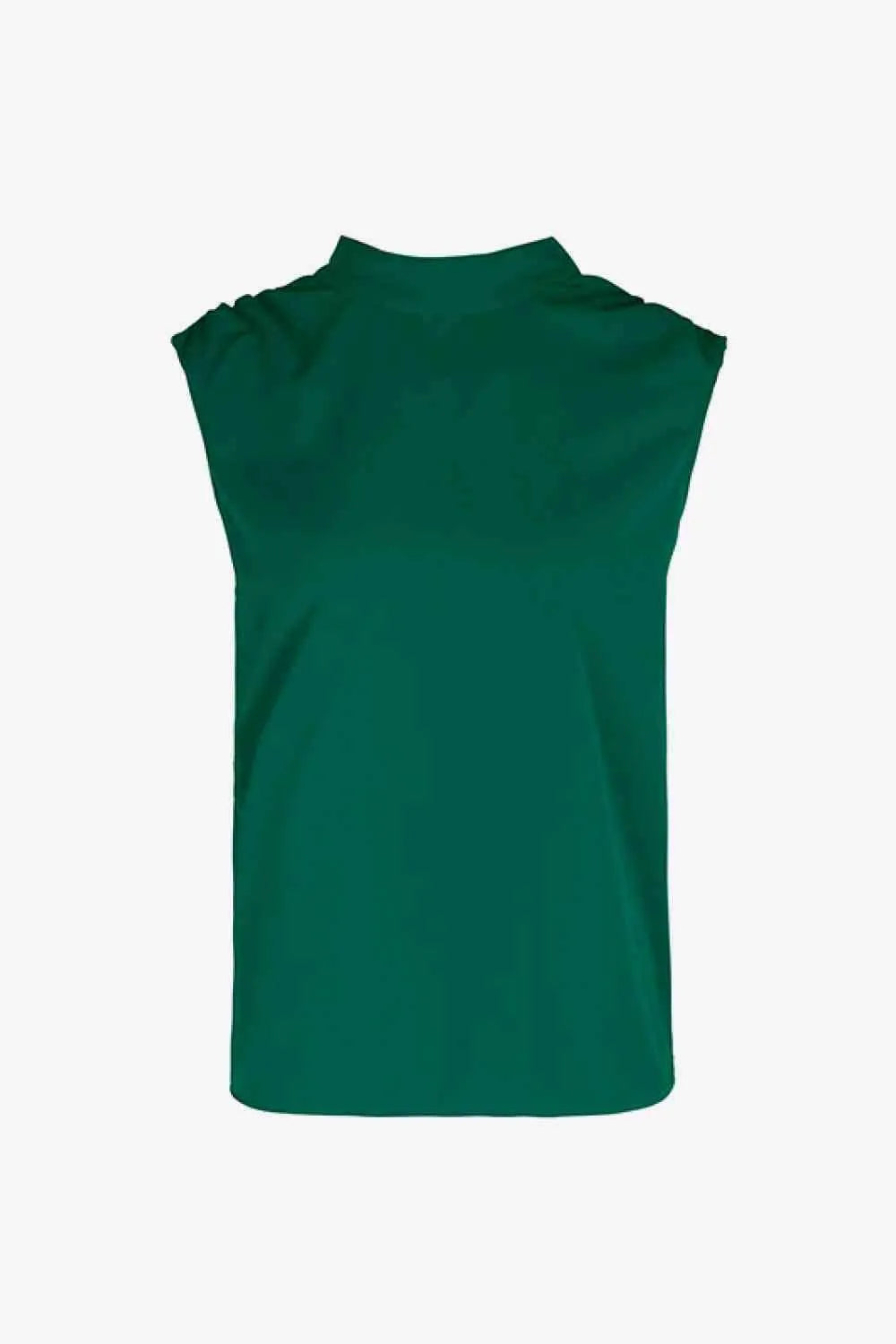 Tied Mock Neck Blouse Blouses - Tophatter Daily Deals