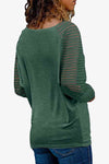 V-Neck Long Raglan Sleeve Top - Tophatter Deals