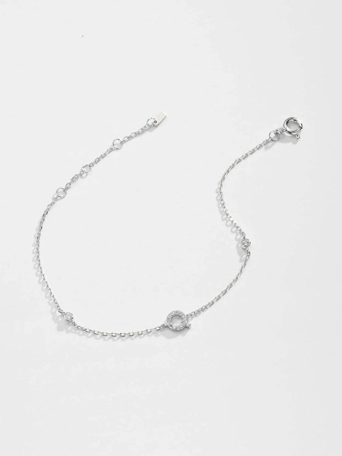 Q To U Zircon 925 Sterling Silver Bracelet Bracelets - Tophatter Daily Deals