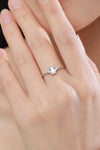 925 Sterling Silver Zircon Ring Rings - Tophatter Daily Deals