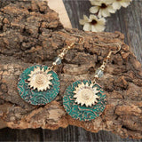 Sunflower Alloy Drop Earrings Earrings - Tophatter Daily Deals