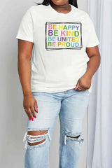 Simply Love Full Size Slogan Graphic Cotton Tee Women's T-Shirts - Tophatter Daily Deals