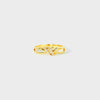 925 Sterling Silver Inlaid Zircon Wrapped Knot Ring Gold Rings - Tophatter Daily Deals