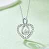 1 Carat Moissanite 925 Sterling Silver Heart Shape Necklace Silver One Size Moissanite - Tophatter Daily Deals