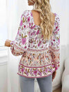 Square Neck Printed Blouse Blouses - Tophatter Daily Deals