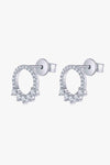 Moissanite Platinum-Plated Earrings Moissanite - Tophatter Daily Deals