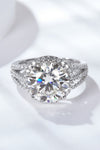 5 Carat  Moissanite Split Shank Ring - Tophatter Shopping Deals