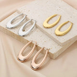 Stainless Steel Hinged Hoop Earrings Earrings - Tophatter Daily Deals