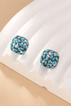 Turquoise Stud Earrings Earrings - Tophatter Daily Deals