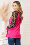 Heimish Full Size Animal Print Reindeer Top Blouses - Tophatter Daily Deals