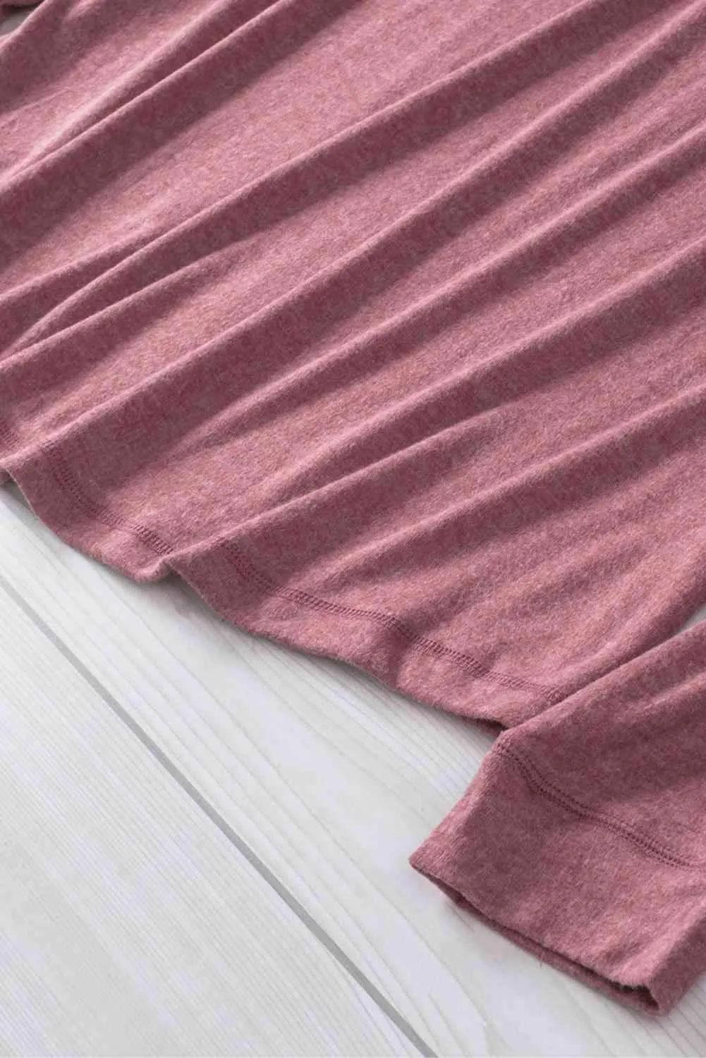 Long Sleeve Henley Top Blouses - Tophatter Daily Deals