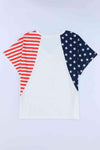 Stars and Stripes V-Neck Tee Shirt Women's T-Shirts - Tophatter Daily Deals