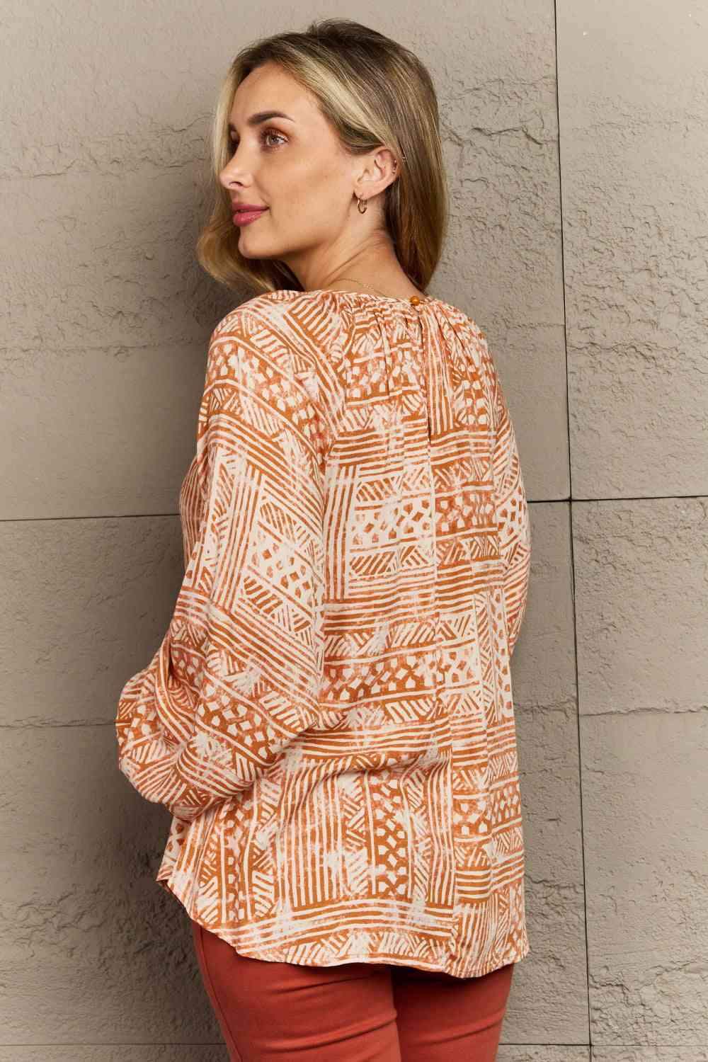 HEYSON Just For You Full Size Aztec Tunic Top Blouses - Tophatter Daily Deals