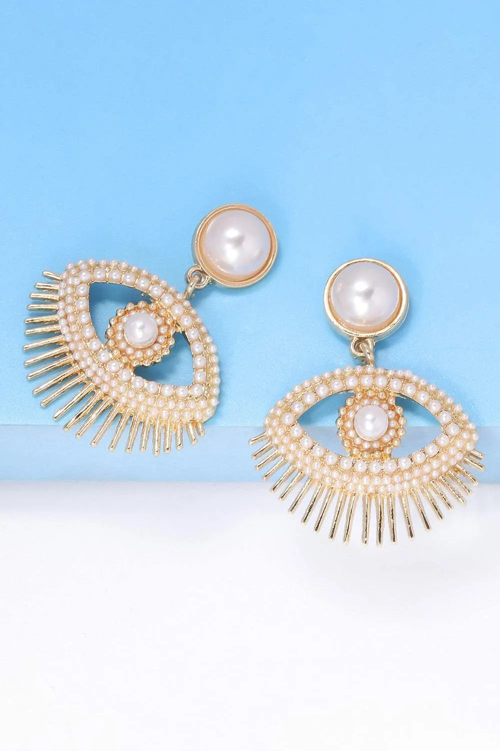 Evil Eye Shape Rhinestone Zinc Alloy Synthetic Dangle Earrings Earrings - Tophatter Daily Deals