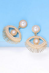 Evil Eye Shape Rhinestone Zinc Alloy Synthetic Dangle Earrings Earrings - Tophatter Daily Deals